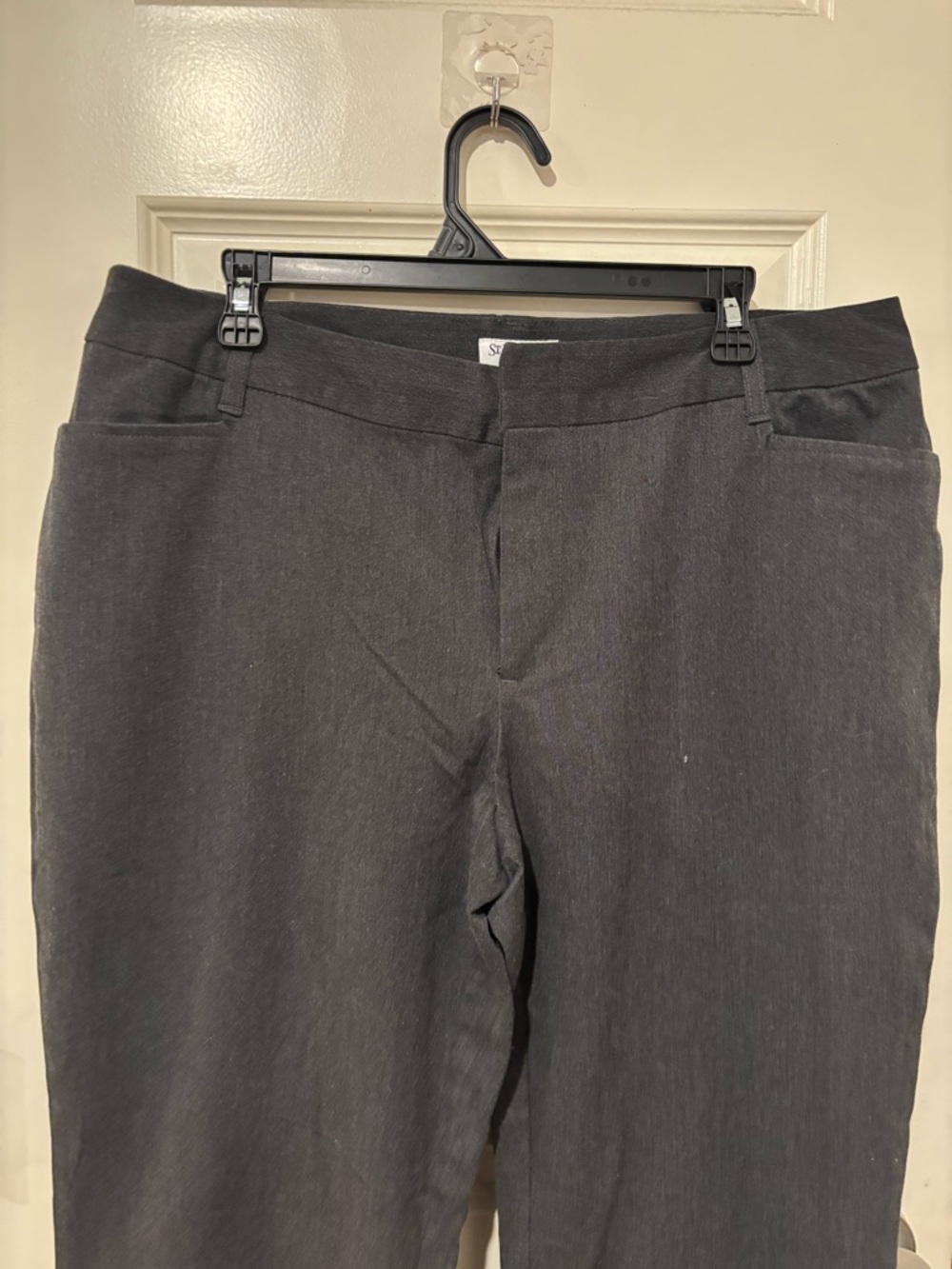 St. John's Bay Women's Black Straight-Leg Pants